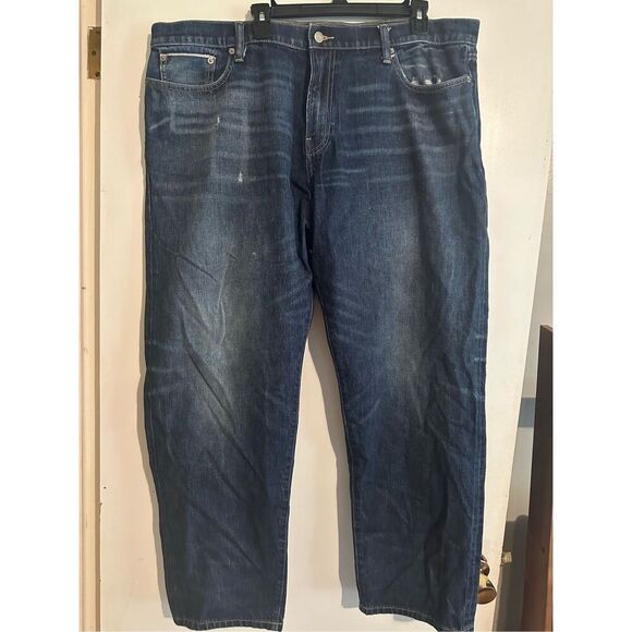 Lucky Brand x Yellowstone Blue Selvedge Denim Jeans 363 Straight 42 x 32 - Picture 1 of 7